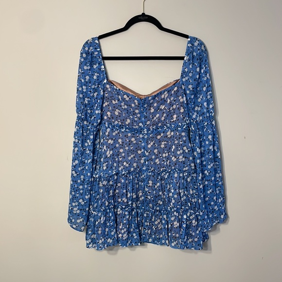 Majorelle Ailish Blue Floral Mini Dress - Picture 9 of 10